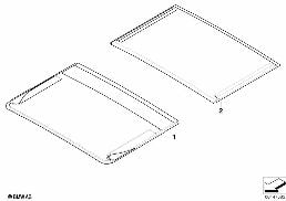 Kişisel, Açılır tavan diagram for BMW 5 Series E61 523i