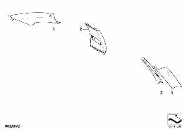 Kişisel A-, B-, C direği döşemesi, Üst diagram for BMW 5 Series E61 523i