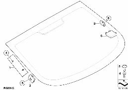 Elem. poj. wzmacniacza anteny zbiorczej diagram for BMW 6 Series E63 LCI 650i