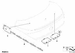 El. poj. tel. wielopasmowego/anteny GPS diagram for BMW 6 Series E63 LCI 650i