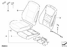 SEAT FRONT, UPHOLSTERY & COVER BASE SEAT