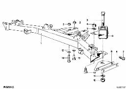 REAR AXLE CARRIER diagram for BMW 3 Series E21 323i