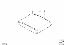 Bracciolo centrale individuale diagram for BMW X5 E53 4.8is