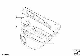 rivestim. individ. portiera posteriore diagram for BMW X5 E53 4.8is