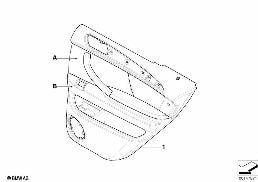 Pannello porta post.airbag Individual diagram for BMW X5 E53 4.8is