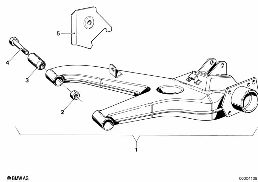 REAR AXLE SUPPORT/WHEEL SUSPENSION diagram for BMW 3 Series E21 323i