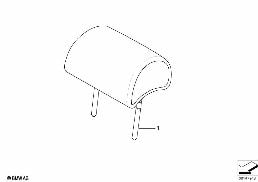 Poggiatesta Individual pelle post. diagram for BMW X5 E53 4.8is