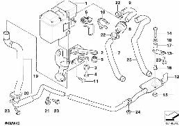 Nezávislé topení diagram for BMW X5 E53 4.4i