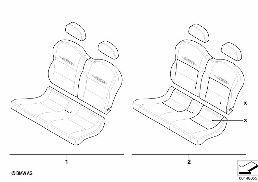 REAR SEAT SPORT JOHN COOPER WORKS diagram for BMW MINI Cabrio R52 Cooper