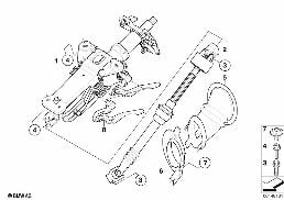 Kol. kier., mech. regul./Elementy dod. diagram for BMW 5 Series E60 LCI 525d