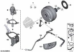 VACUUM PUMP FOR BRAKE SERVO UNIT
