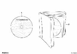 Navigation CD/DVD diagram for BMW 7 Series E65 745i