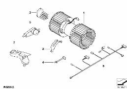 ELECTRIC PARTS FOR AC UNIT diagram for BMW 3 Series E46 318i