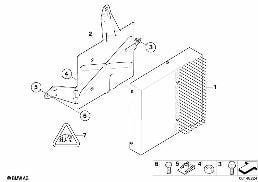 Amplificador / suporte do sistema HiFi diagram for BMW X3 E83 2.0i