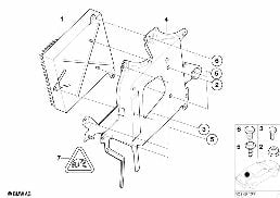 Усилитель системы HiFi/ кронштейн diagram for BMW 3 Series E46 318Ci