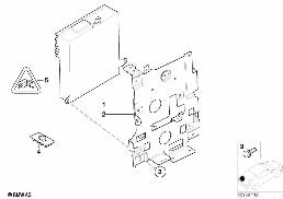 AMPLIFIER / HOLDER HIFI SYSTEM diagram for BMW X5 E53 4.8is