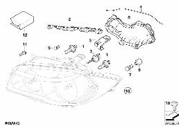 SINGLE COMPONENTS FOR HEADLIGHT