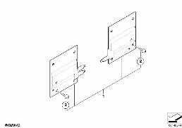 Ant. parachoques tándem tel. vehículo diagram for BMW 7 Series E65 750i