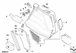 Verkleidung Gepäckraum rechts diagram for BMW 1 Series E87 120d
