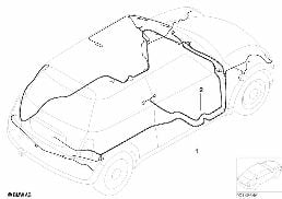 Główna wiązka przewodów diagram for BMW MINI R50 Cooper