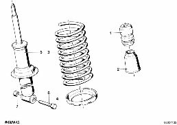 REAR SPRING STRUT SPRING COILS