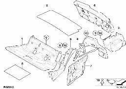 SOUND INSULATING REAR diagram for BMW 3 Series E91 LCI 320i