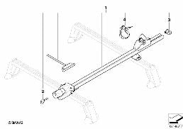 Mocowanie koła sportowego diagram for BMW MINI R50 Cooper
