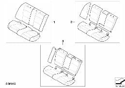 LEATHER RETROFIT REAR SEAT BENCH diagram for BMW 3 Series E90 318i