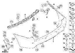 M Obudowa tylna diagram for BMW X3 E83 LCI 2.0d