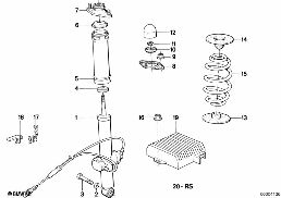 Pieces de jambe de suspension ar diagram for BMW 3 Series E30 M3