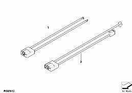 DOUBLE ANTENNA CABLES diagram for BMW Z4 E85 2.5i