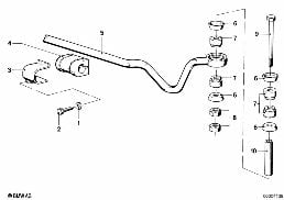 STABILIZER, REAR diagram for BMW 3 Series E21 323i