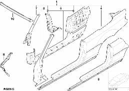 BODY-SIDE FRAME diagram for BMW 3 Series E46 323Ci
