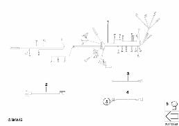 ENGINE WIRING HARNESS diagram for BMW 3 Series E30 325ix