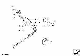 STEERING LOCK/IGNITION SWITCH diagram for BMW 5 Series E12 520