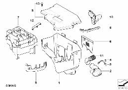 Skrzynka sterowników diagram for BMW 7 Series E65 745i