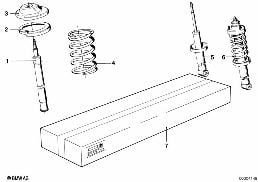 SPORT SUSPENSION diagram for BMW 3 Series E21 318