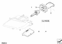 Pieces electroniques de projecteur xenon diagram for BMW Z4 E85 2.5i