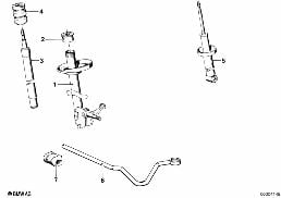 Sportfjaedring diagram for BMW 3 Series E21 320
