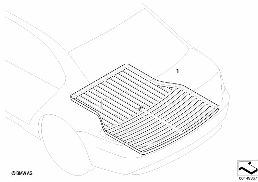 Cargo Tray diagram for BMW 7 Series E65 745i