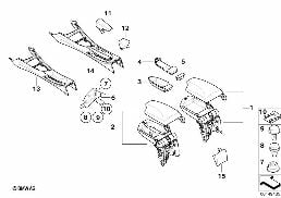 Nachrüstung Armauflage Mittelkonsole diagram for BMW 1 Series E87 120d