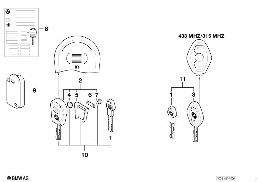RADIO REMOTE CONTROL diagram for BMW X3 E83 LCI 2.0i