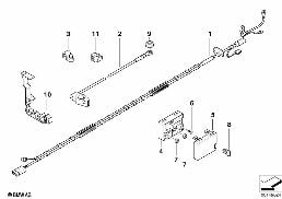BATTERY CABLE diagram for BMW Z4 E85 3.0si