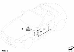 DOOR CABLE HARNESSES diagram for BMW Z4 E89 18i