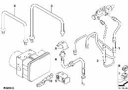 Tuyau de frein avant diagram for BMW Z4 E85 2.5i