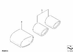 Embout d'échappement diagram for BMW Z4 E85 2.5i