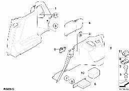 Obudowa bagażnika, boczna diagram for BMW 3 Series E46 316ti