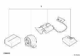 Dodatečná sada zabezpečovací systém diagram for BMW X5 E53 4.4i