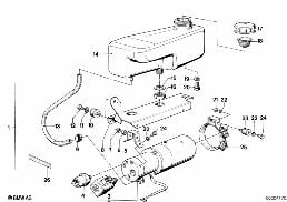 LEVELLING DEVICE/PUMP UNIT diagram for BMW 7 Series E23 730