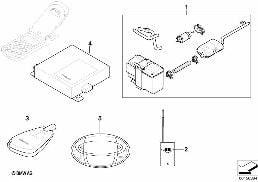 Kit de montage chauffage auxiliaire diagram for BMW 5 Series E39 525td